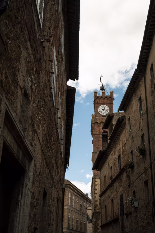 Stone building in Pienza.